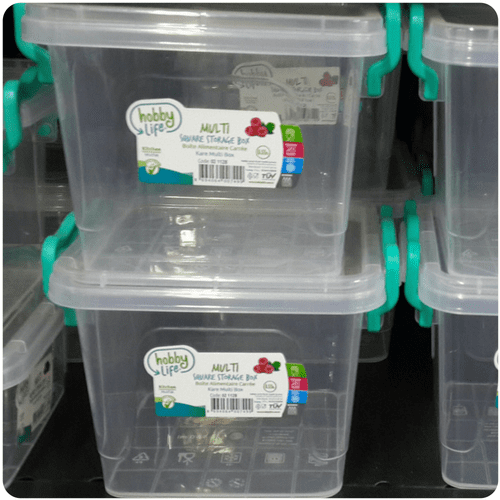 H.L. multi rectangle storage box 1L