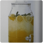 Regent glass beverage dispenser & lid 7.5L