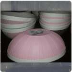 H.L. motif oval salad plate 1.6L Ass. Clrs