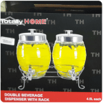 Double beverage dispenser & rack 4.5L