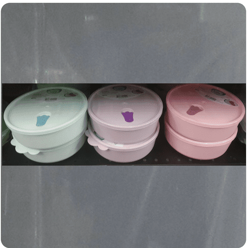 Smiley food storage box 800ml Ass. Colours