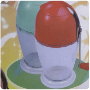 Plastic ice crusher